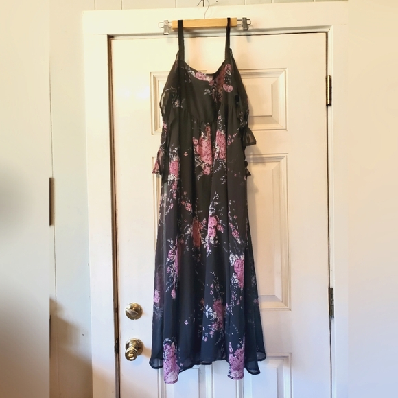 Free People Tied to You Casual Dress Sheer size M - Picture 2 of 5